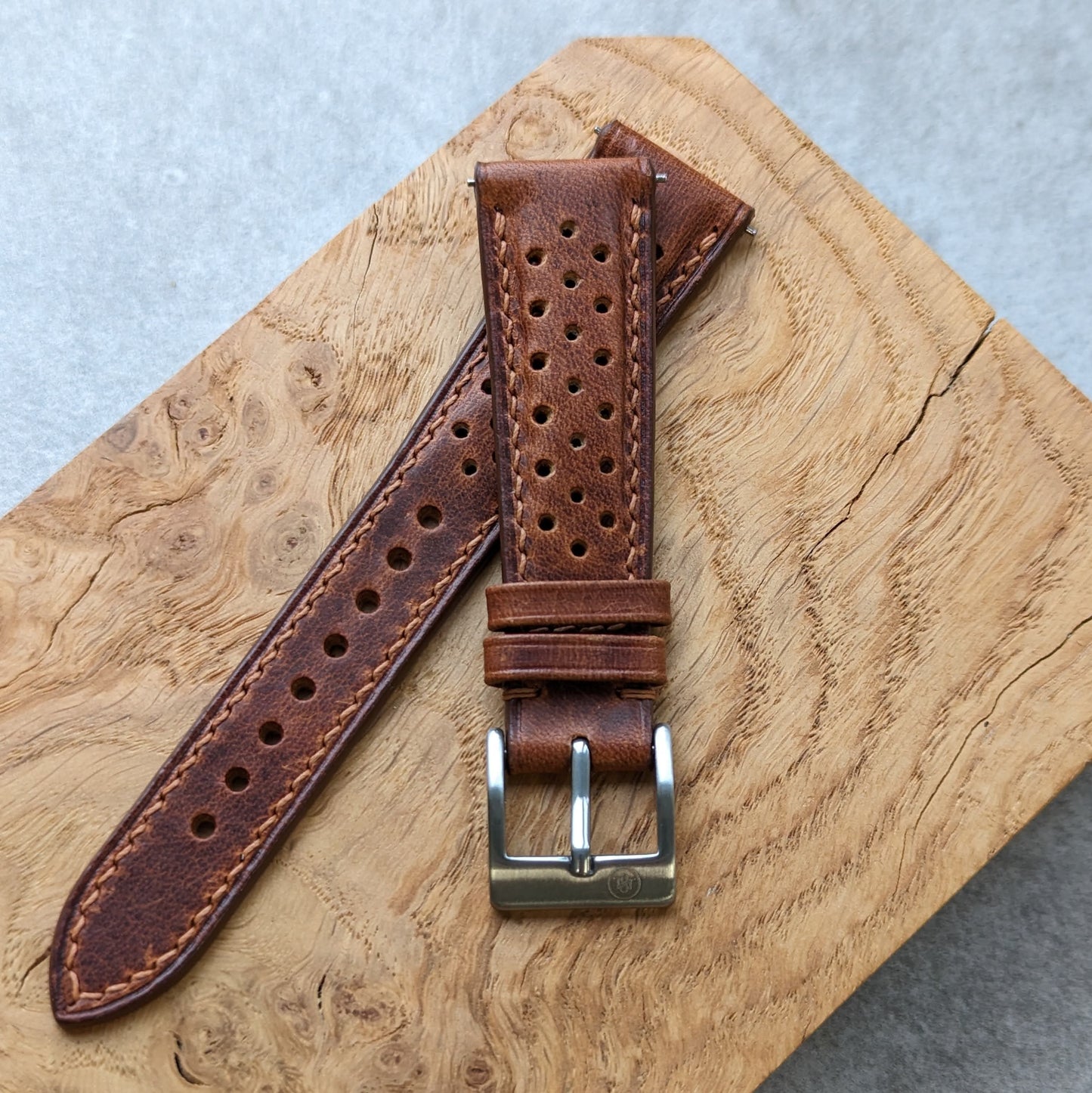 Badalassi Wax Watch Rally Strap - Tan Brown - RTW