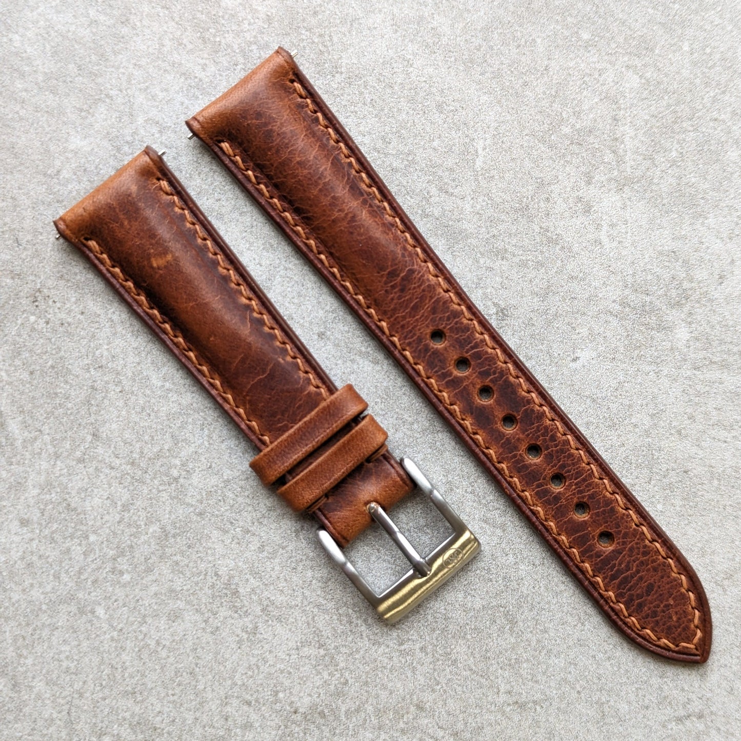 Badalassi Wax Watch Strap - Tan Brown - RTW