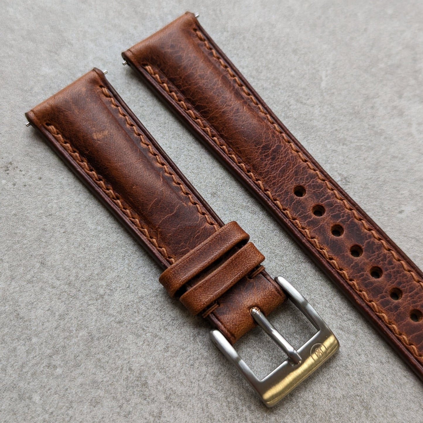 Badalassi Wax Watch Strap - Tan Brown - RTW