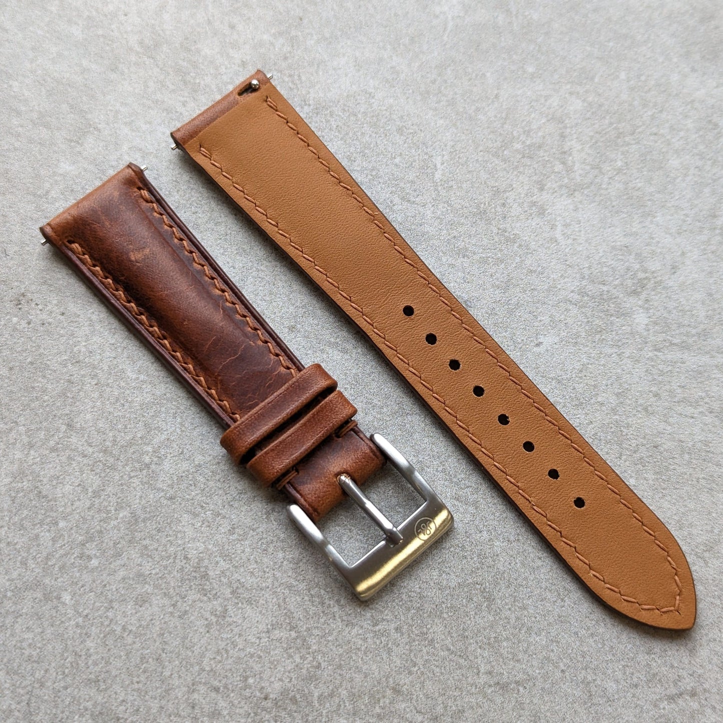 Badalassi Wax Watch Strap - Tan Brown - RTW