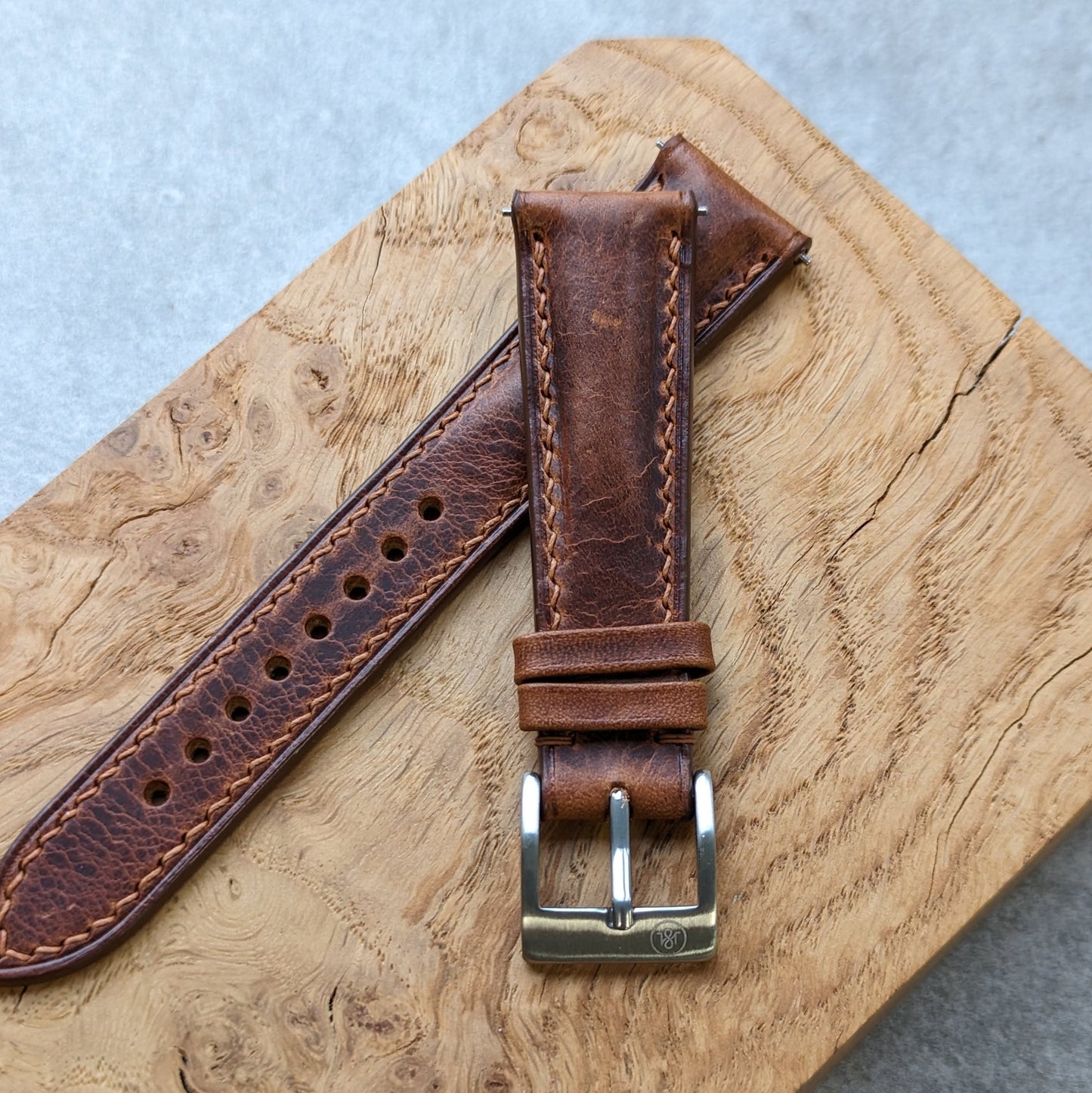 Badalassi Wax Watch Strap - Tan Brown - RTW