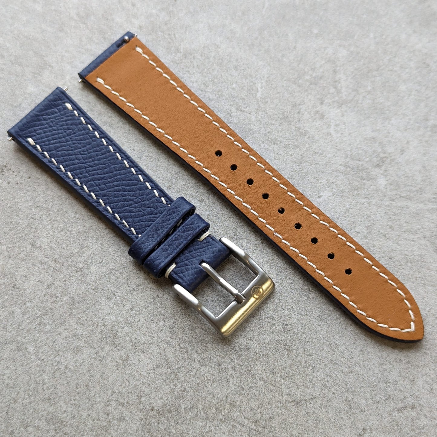 Epsom Calfskin Strap - Navy Blue - RTW