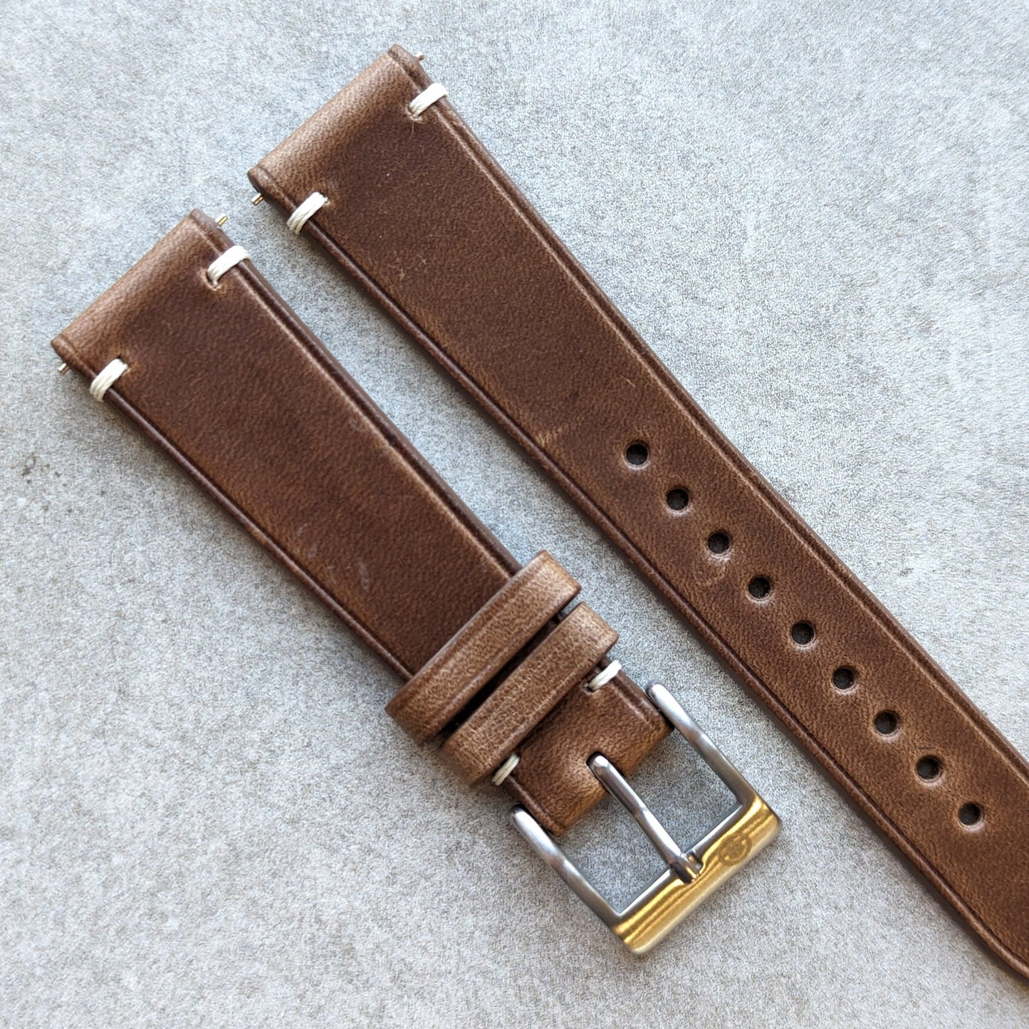 Horween Chromexcel Strap Minimal Stitch - Natural Tan - RTW