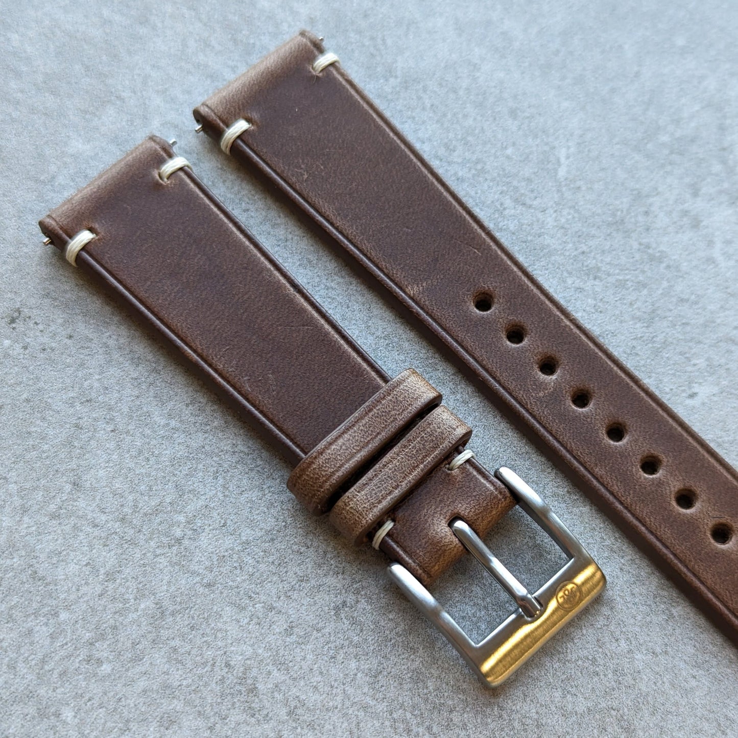 Horween Chromexcel Strap Minimal Stitch - Natural Tan - RTW