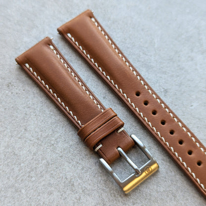 Barenia Watch Strap - Mid Brown - RTW