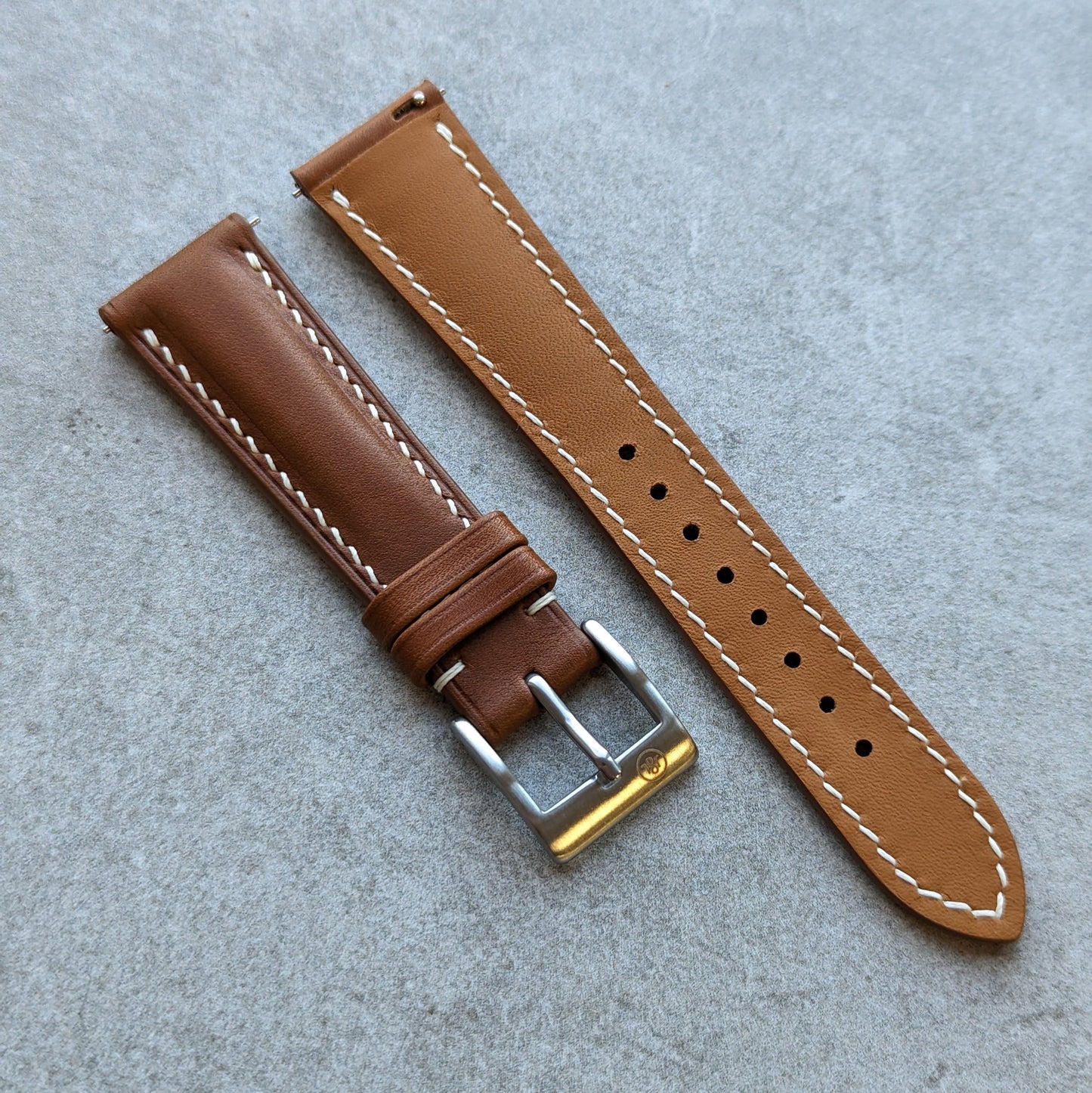 Barenia Watch Strap - Mid Brown - RTW