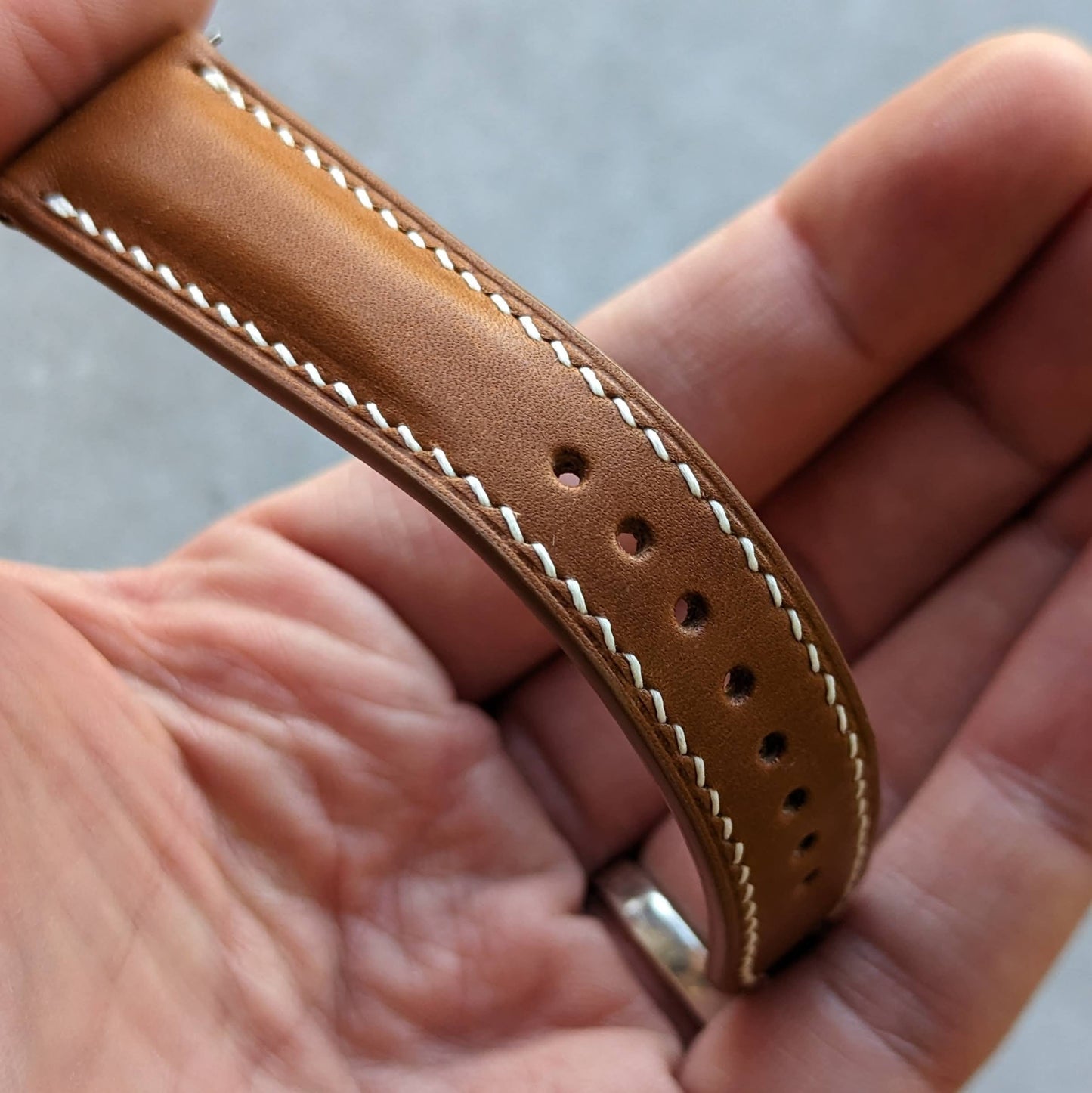 Barenia Watch Strap - Mid Brown - RTW