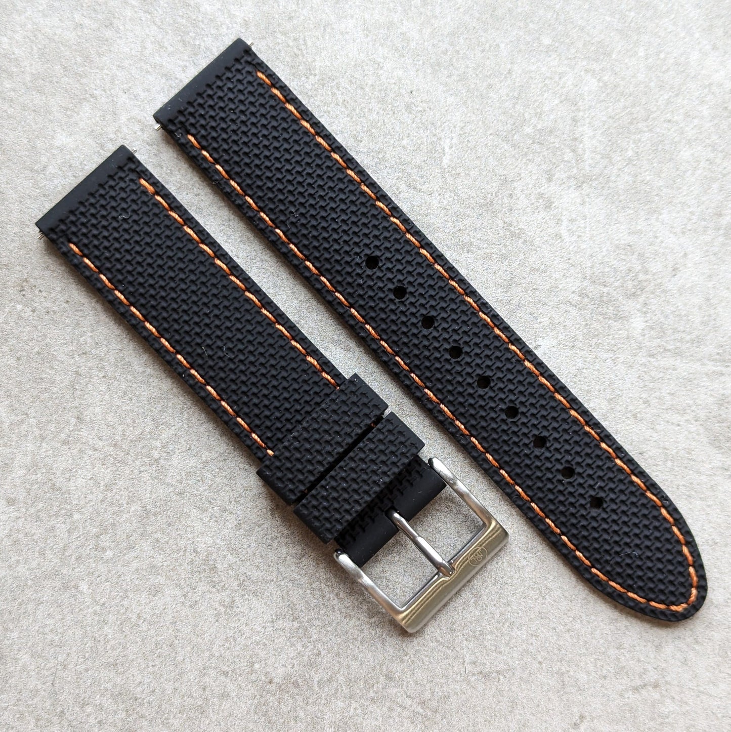 Textured & Stitched Rubber Straps