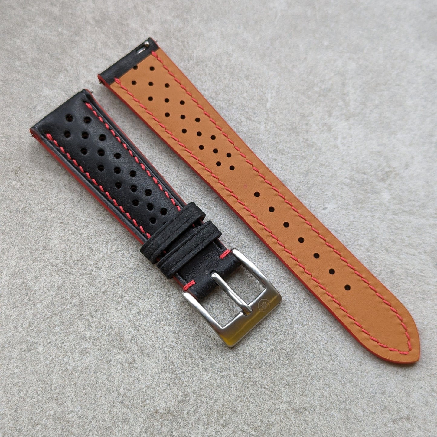 Pueblo Rally Watch Strap - Black & Red - RTW