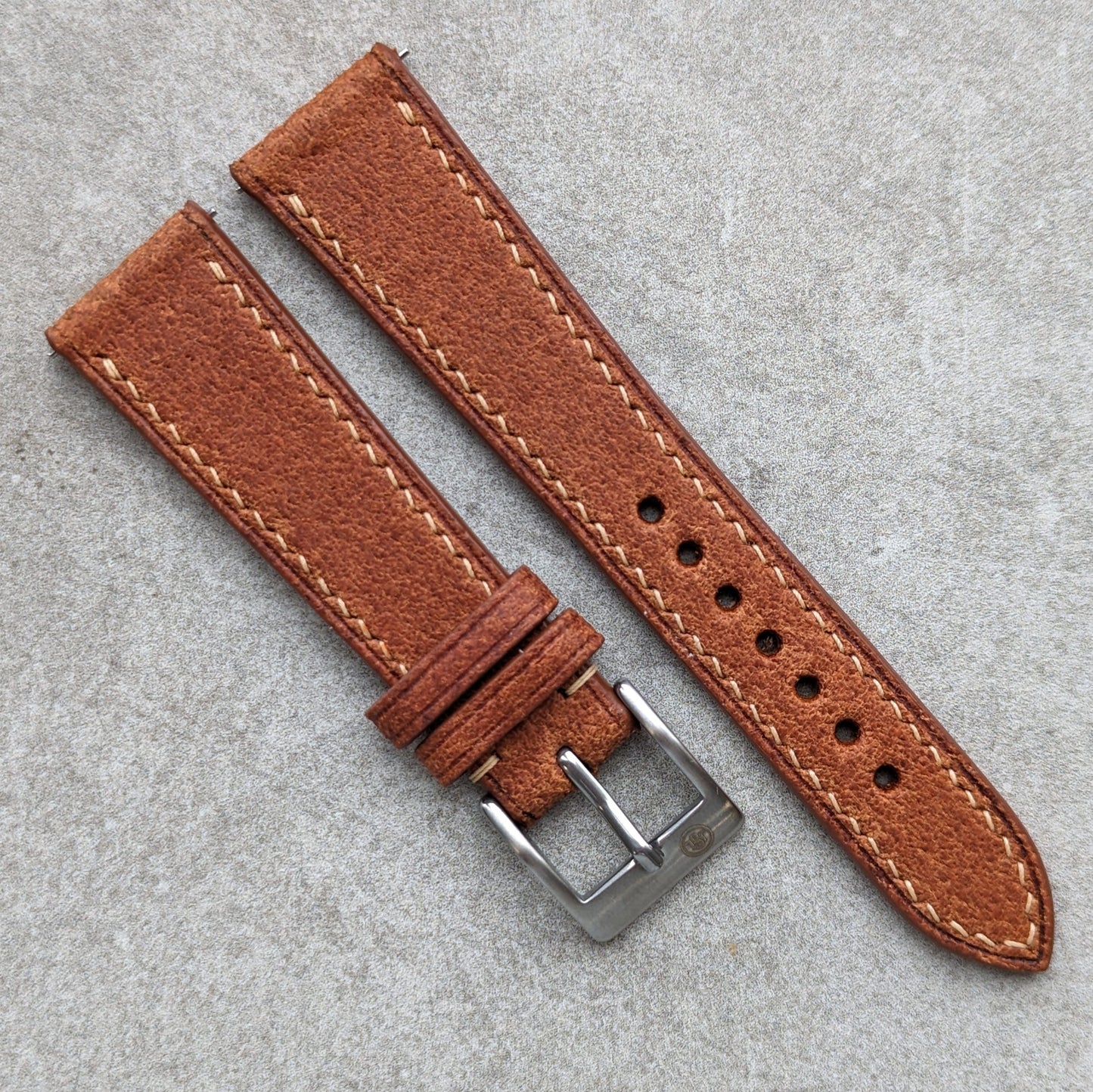 Pitted Vintage Calfskin - Tan Brown