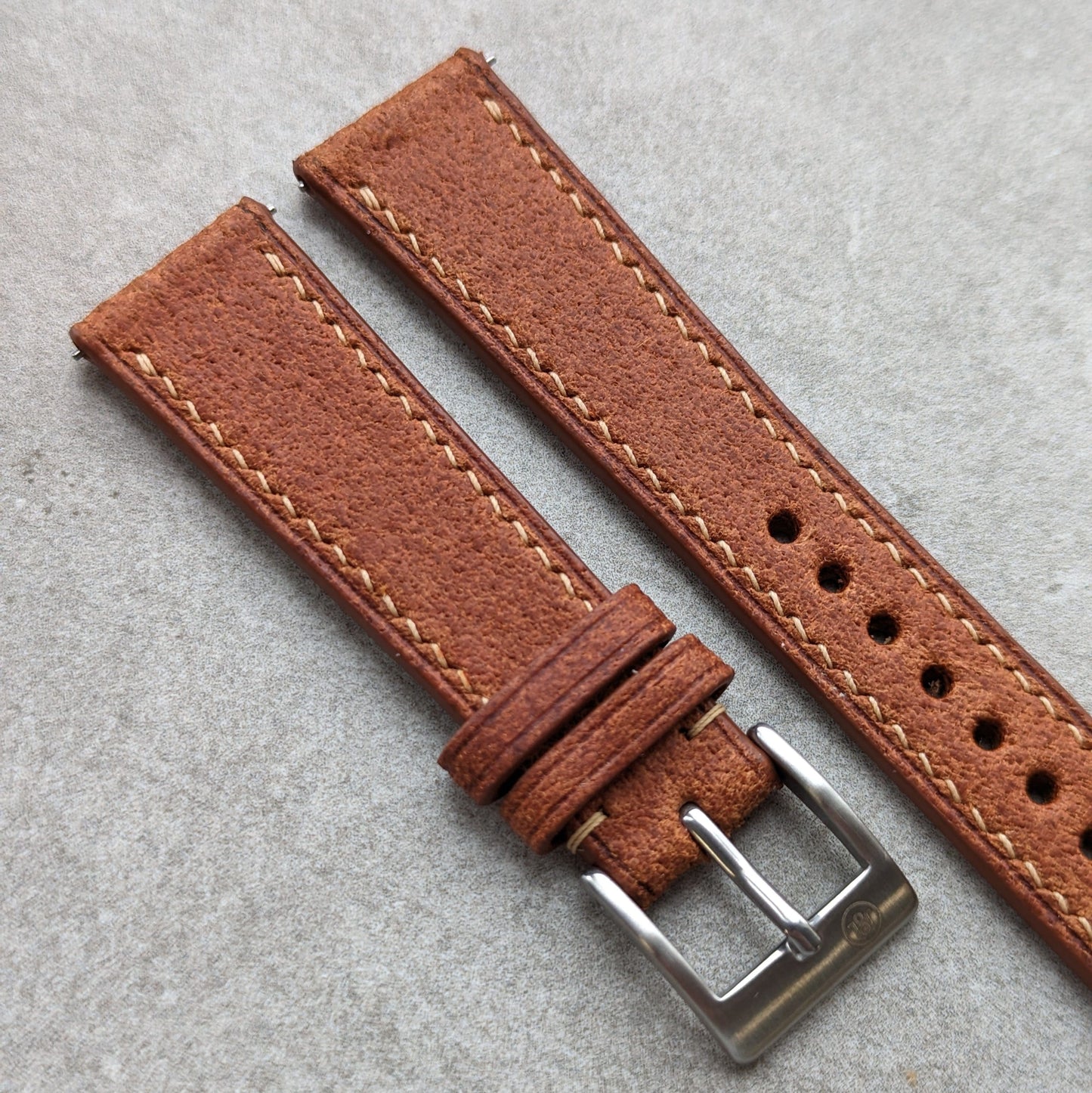 Pitted Vintage Calfskin - Tan Brown