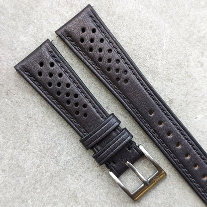 French Calfskin Rally Strap - Black - RTW