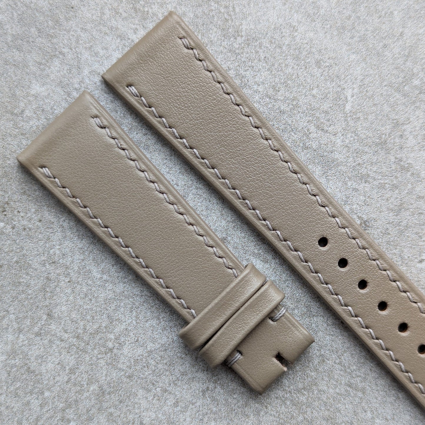 Smooth Calfskin Watch Strap - Oatmeal