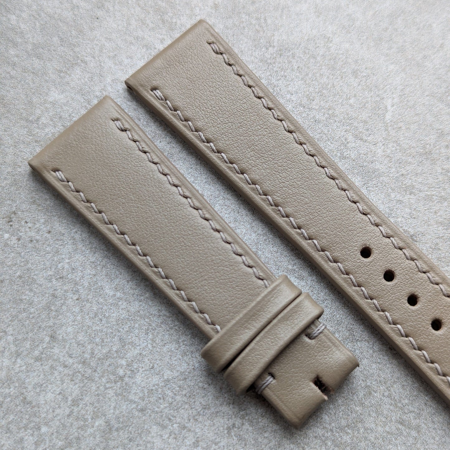 Smooth Calfskin Watch Strap - Oatmeal