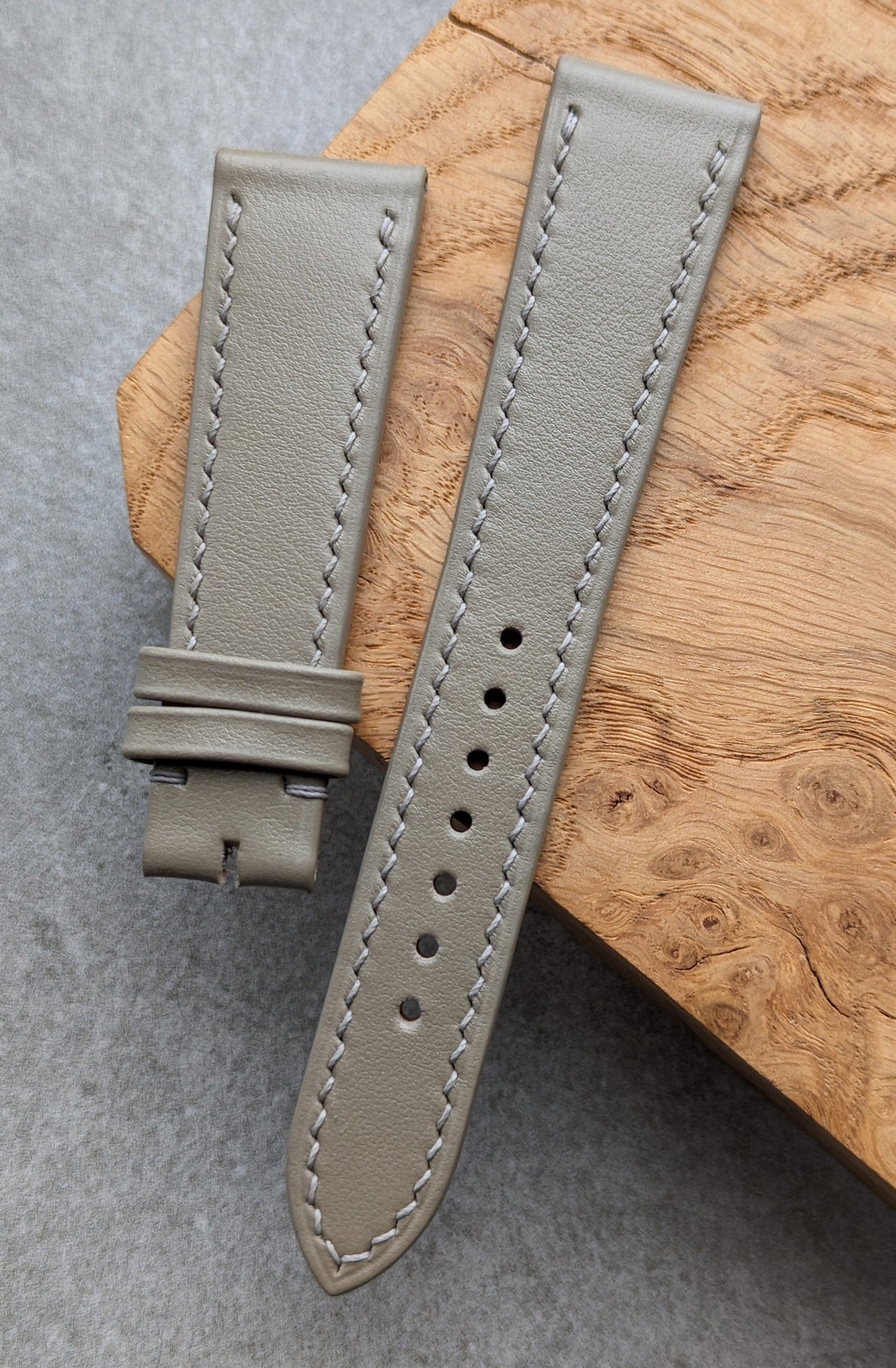 Smooth Calfskin Watch Strap - Oatmeal