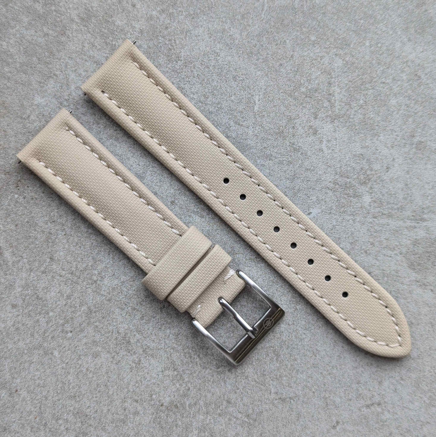 Sailcloth Watch Strap - Sandstone