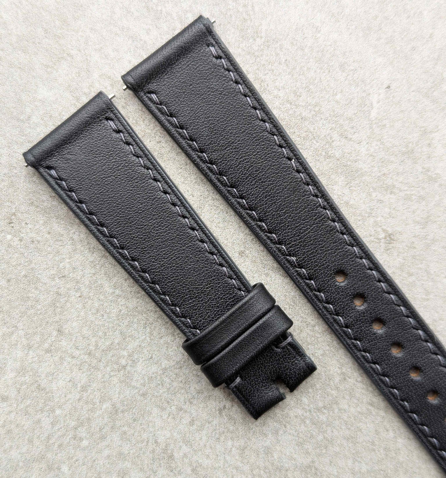 Barenia Calfskin Watch Strap - Graphite Grey