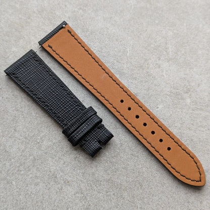 Saffiano Calfskin Watch Strap - Black