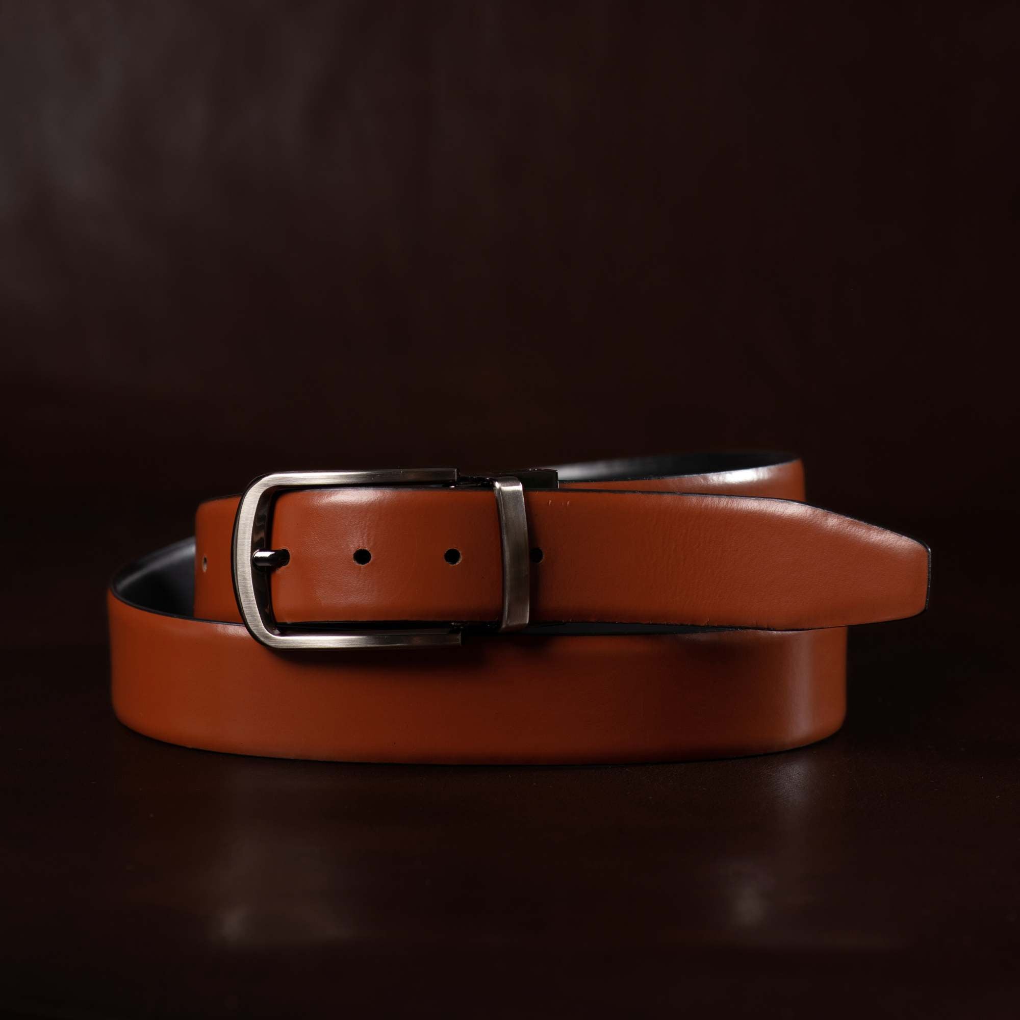 The Harvey Dent Belt - Reversible Black/Brown 100% Real Leather Belt