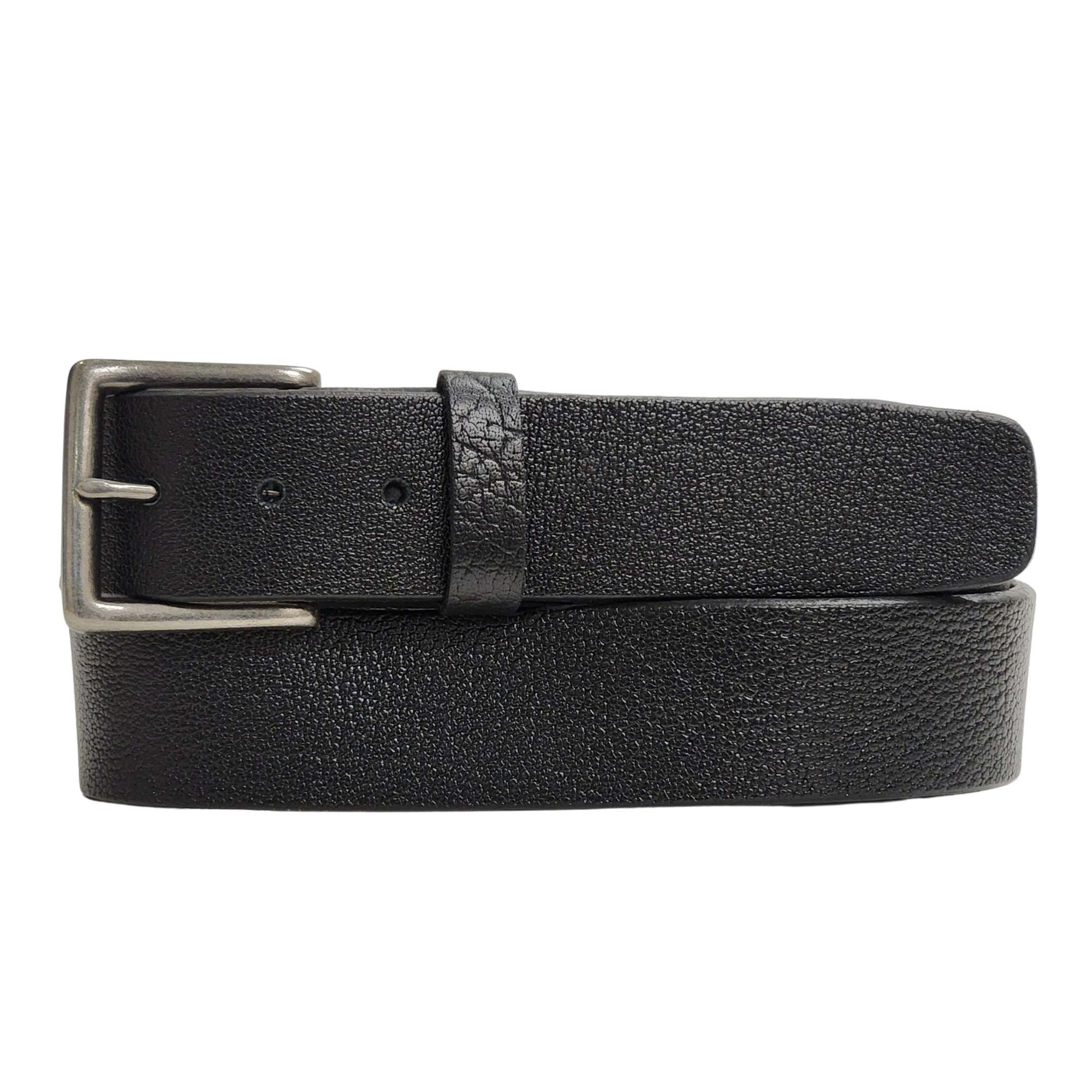 The Maverick Belt - Extra Thick 100% American Pebble Grain Bison Leather Belt