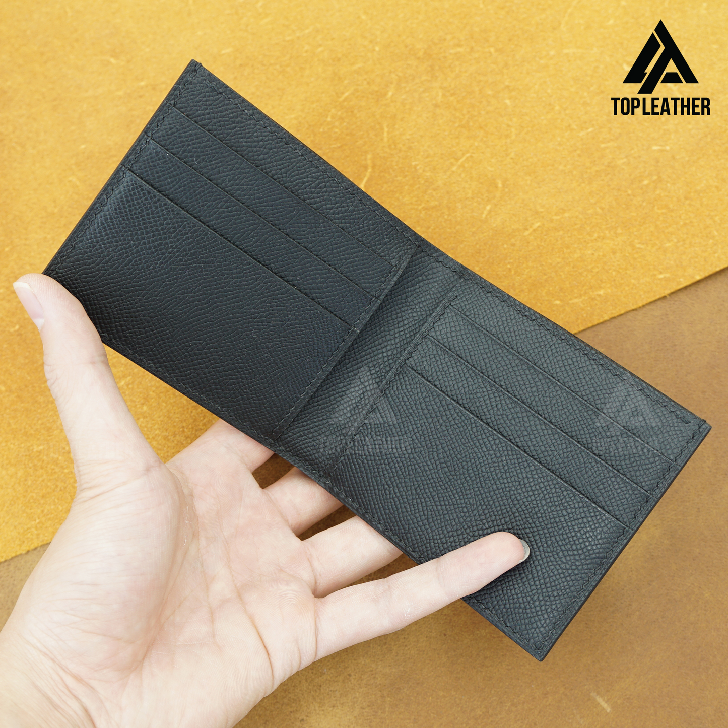 Epsom Leather Wallet - Black