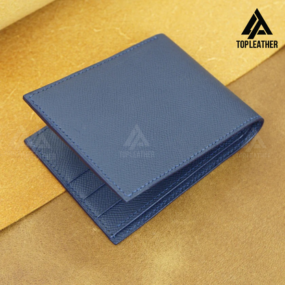 Epsom Leather Wallet - Blue Navy