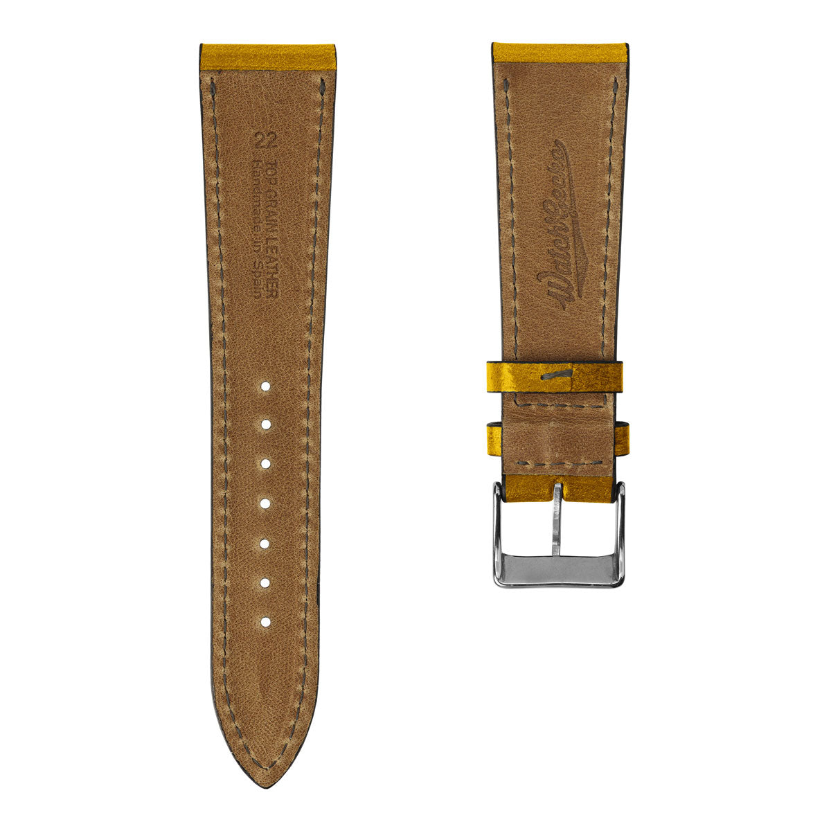 Radstock Vintage Genuine Leather Watch Strap - Vintage Gold