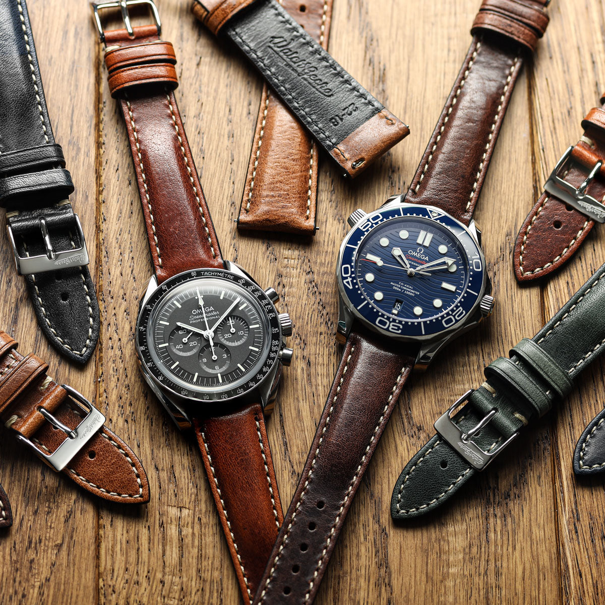 Classic Highley Genuine Leather Watch Strap - Reef