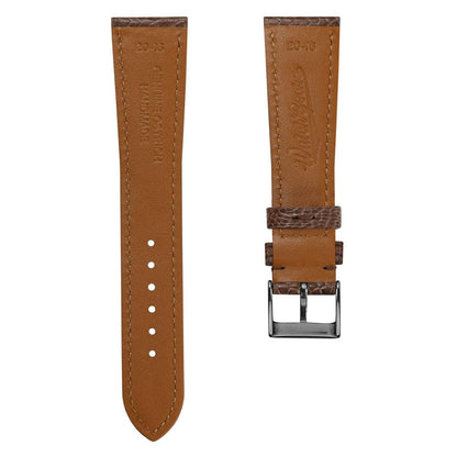 Ostrich Leg Leather Watch Strap - Earth