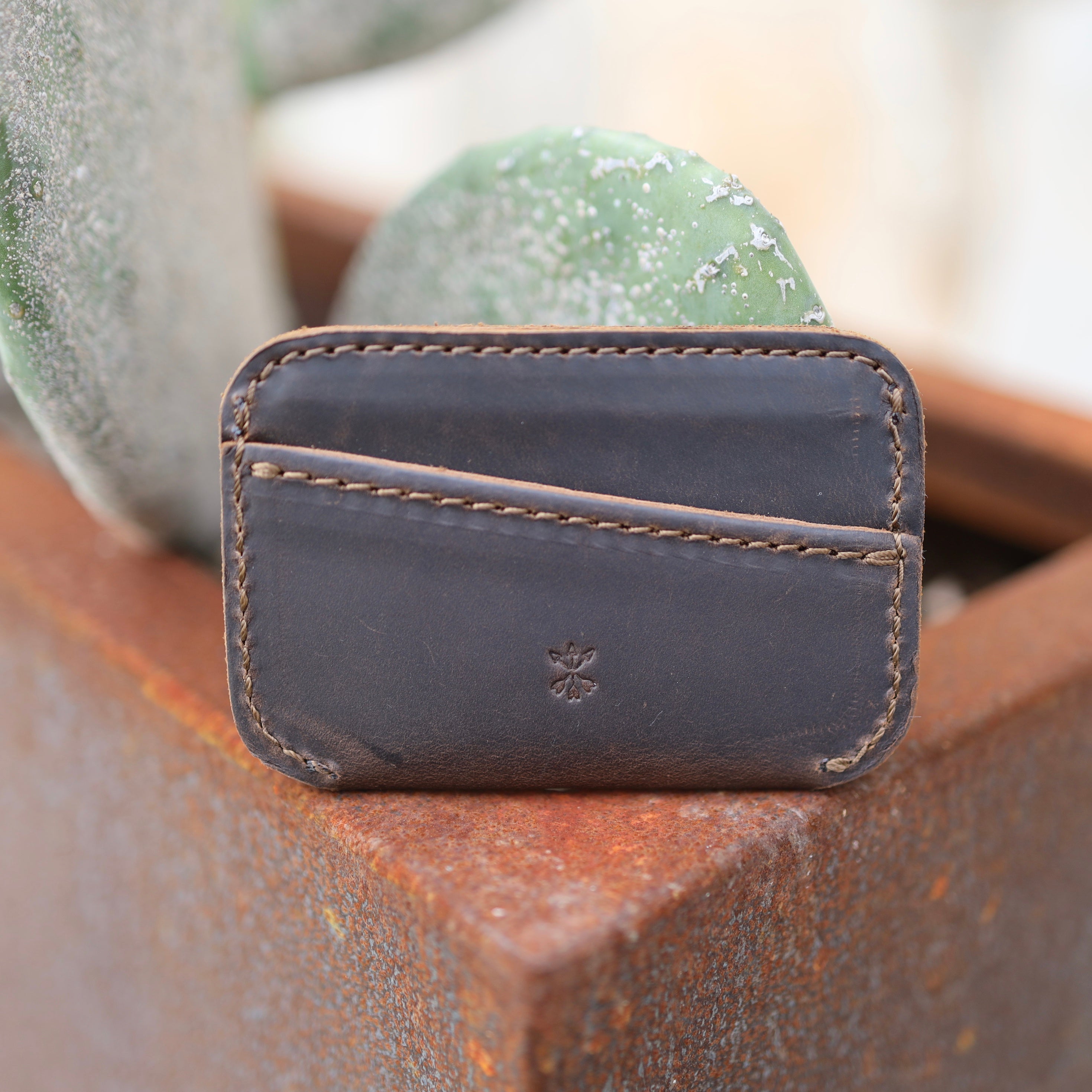 Leather Simple ID Wallet - Espresso
