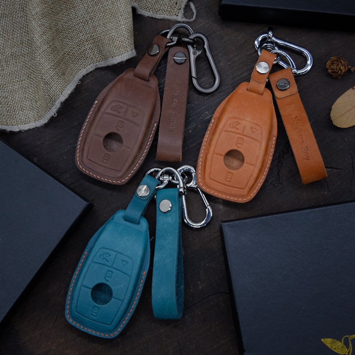 Mercedes Benz Leather Car Key Case E- Class