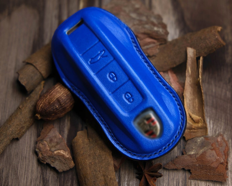 Porsche 718 911 Taycan Macan Cayenne Key Cover ... Porsche Key Fob Cover, Porsche Key Chains Keyless Keyring Keypads, Porsche Gift For Men