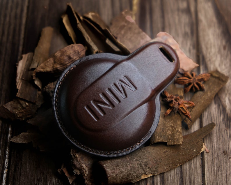 Mini Cooper Countryman, Clubman, 3 Doors, 5 Doors..., Mini Cooper Key Fob Cover, Leather Key Cover For Mini Cooper, Mini Cooper Gift for Her