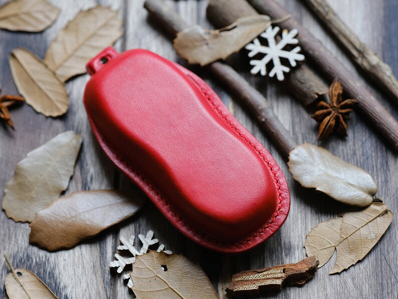 Porsche Taycan Macan 911 718 Cayenne ... Key Fob Cover, Personalized Leather Key Case For Porsche, Gift For Her, Birthday Gifts