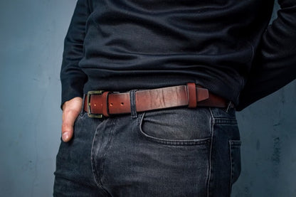 Classic Belt Vintage With Tan Leather Good