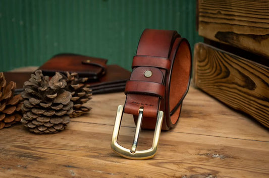 Classic Belt Vintage With Tan Leather Good