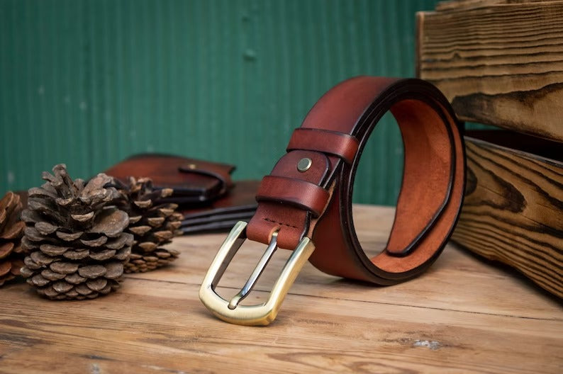 Classic Belt Vintage With Tan Leather Good