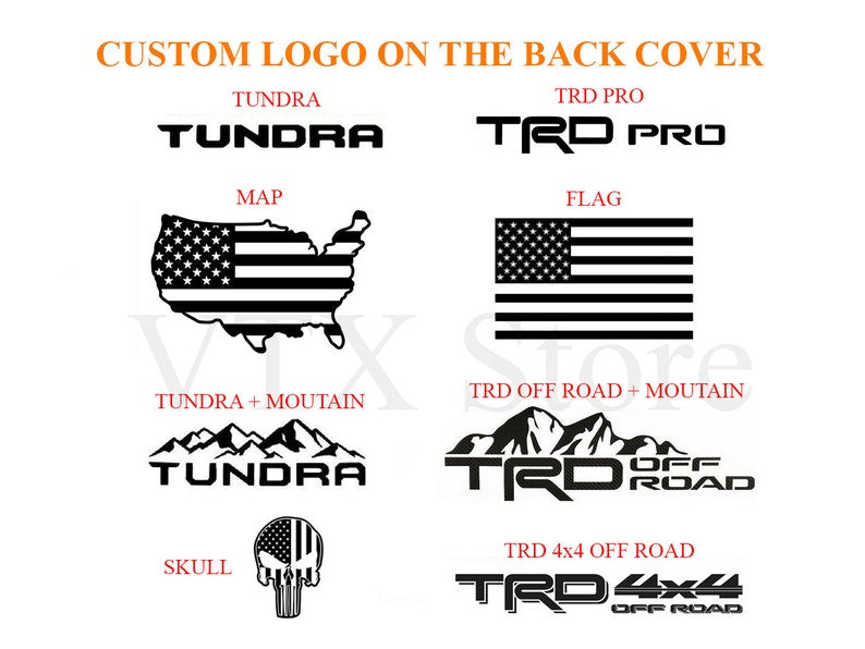Toyota Tundra Key Fob Cover, Customized Logo back, Leather Key Protector For 2024 Toyota Tundra i-FORCE MAX, Key Case Fit For Tacoma Tundra