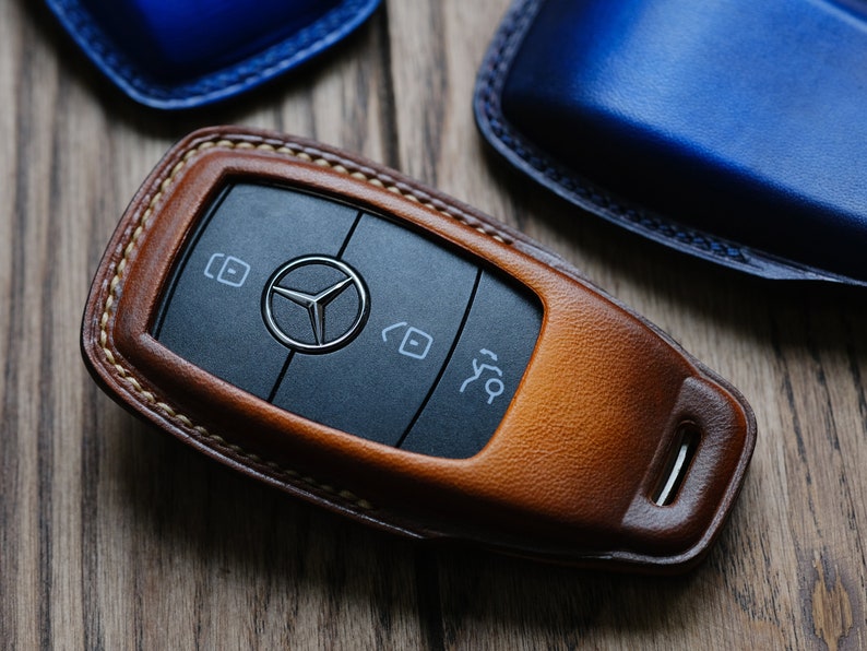 Mercedes Key Fob Case, Cover Shell for Mercedes Benz C E S G Class GLC GLK W177 W205 W213 W222 X167 AMG, Mercedes Fob Shell Entry Remote