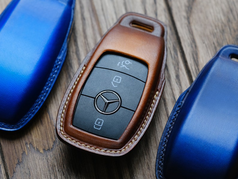Mercedes Key Fob Case, Cover Shell for Mercedes Benz C E S G Class GLC GLK W177 W205 W213 W222 X167 AMG, Mercedes Fob Shell Entry Remote