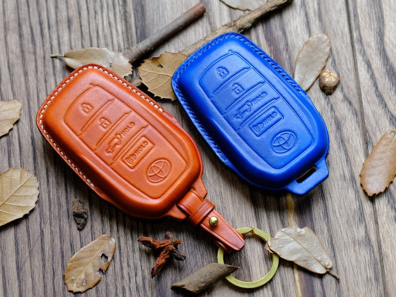 All Types Of Cover For Toyota Land Cruiser Leather, Key Case For Keyless Key Chain Fob Shell Entry Remote Smartkey Land Cruiser Gift For Him