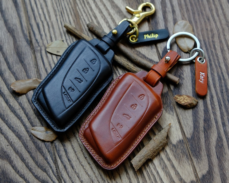 LEXUS All Type Key Fob Cover, Leather Key Case For Lexus RX450h, NX, CT200h,   ...  Gift for Him, Father's Day Gift, Personalized Gift
