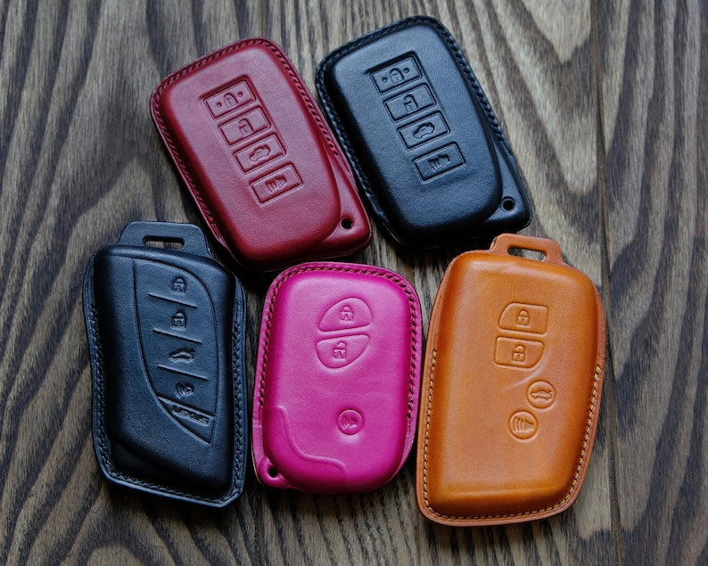 LEXUS All Type Key Fob Cover, Leather Key Case For Lexus RX450h, NX, CT200h,   ...  Gift for Him, Father's Day Gift, Personalized Gift