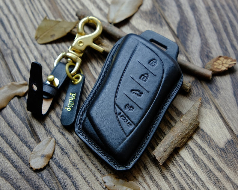 LEXUS All Type Key Fob Cover, Leather Key Case For Lexus RX450h, NX, CT200h,   ...  Gift for Him, Father's Day Gift, Personalized Gift