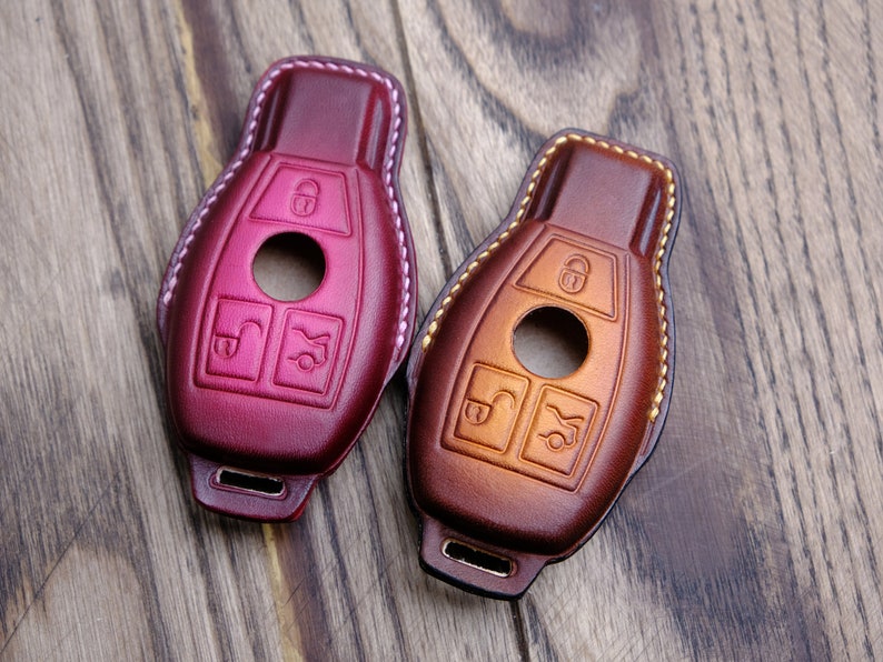 Mercedes C-Class Key Fob Cover, Luxury Key Case For C-Class S-Class E-Class G-class GLC GLK, Mercedes Benz Accessories, Personalized Gift