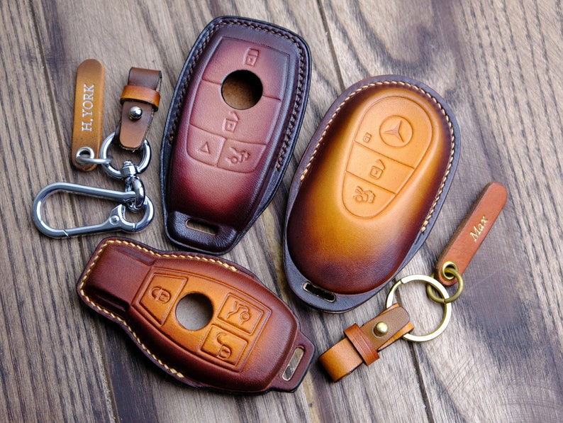 Mercedes Benz Key Case All Type, Leather Protector Case For Mercedes C E G M R S SL GLC GLA Cla, Mercedes Key Chain Accessories