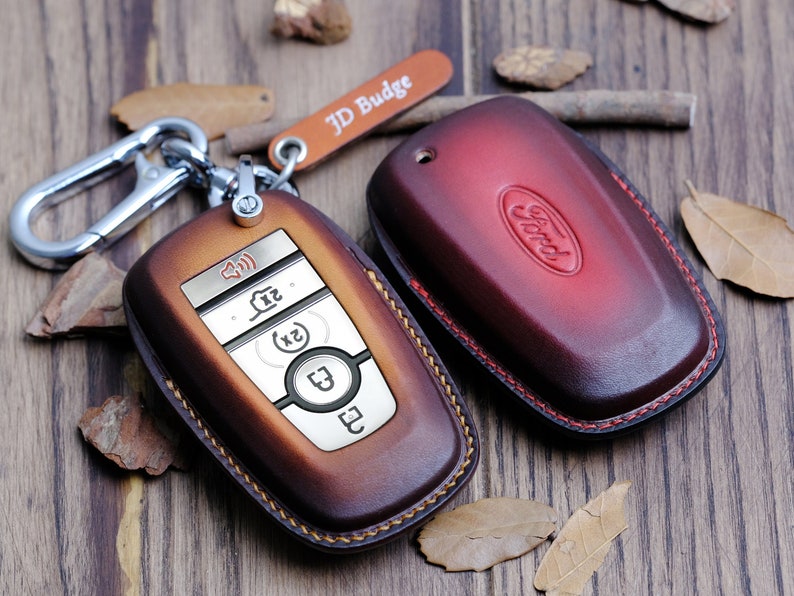 2022 - 2024 Key Fob Cover For Ford Explorer ( Patina), Leather Key Case For Ford, Explorer Key Fob, Car Accessories, Mother's Day Gift