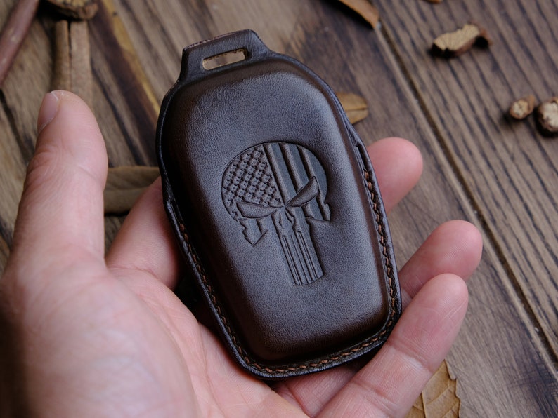 Custom Leather Key Case For Keyless Entry Key Fob Remotes Toyota Tundra Pickup 2022 2024, Tundra Key Fob Cover, Dad Gift, Birthday Gifts