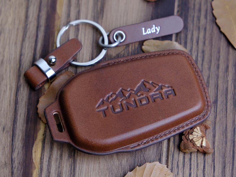 Toyota Tundra TRD SR Key Fob Cover, Custom Handmade Leather For Toyota Tundra 2023 2024, Unique Accessory for Car, Luxury Key Holder