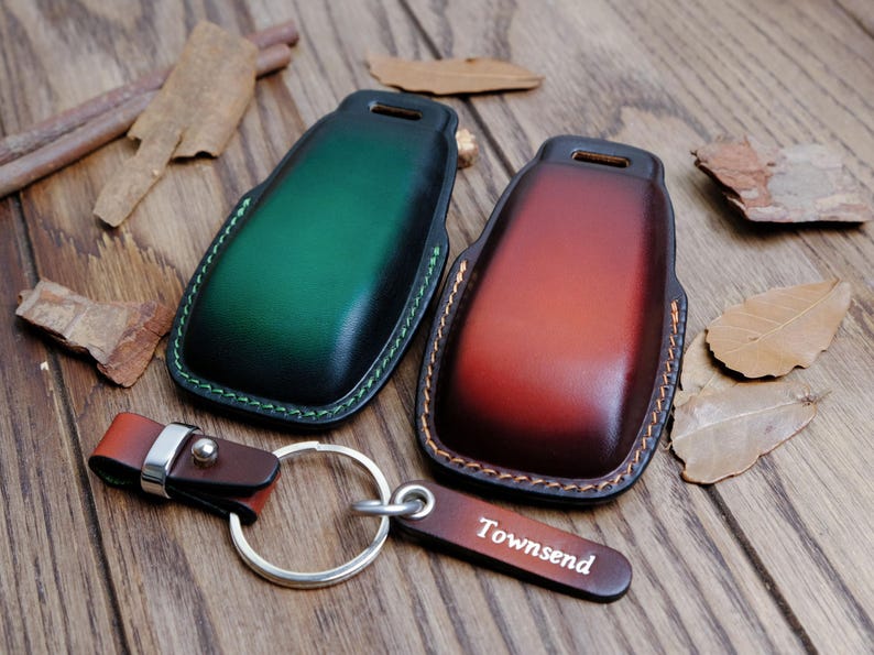 Mercedes E-Class Key Fob Cover, Handcrafted Leather Key Case For Mercedes S-Class A-Class C-Class G-Class, Gift For Dad